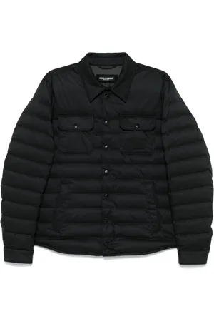 Dolce & Gabbana Gefütterte Jacke mit Logo-Patch