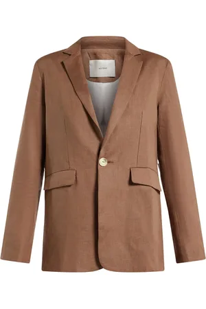 ASCENO Einreihiger Leinenblazer