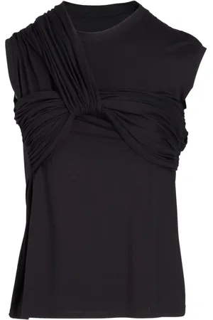 Giambattista Valli Jersey-T-Shirt mit Twist-Detail