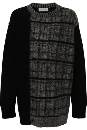 YOHJI YAMAMOTO Cardigan mit Kontrasteinsätzen