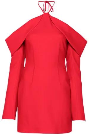 DAVID KOMA Schulterfreies Minikleid