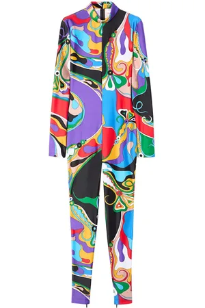Puccini Wattierter Jumpsuit mit Stehkragen