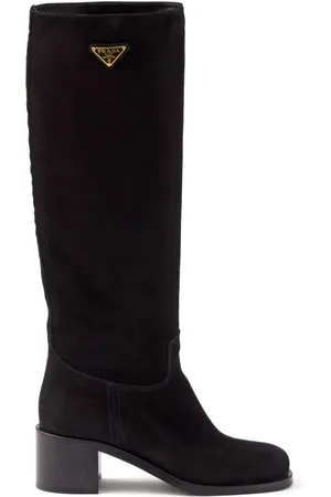 Prada Stiefeletten aus Wildleder 55mm