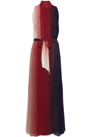 FORTE FORTE Georgette-Abendkleid mit Falten