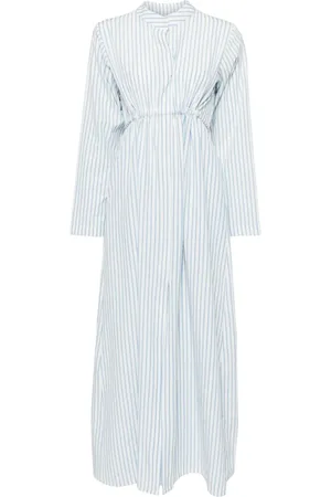 Bambah Gestreifter Kaftan mit Schnürung