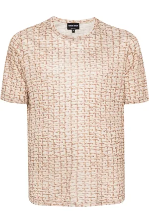 Giorgio Armani T-Shirt mit gewebtem Print