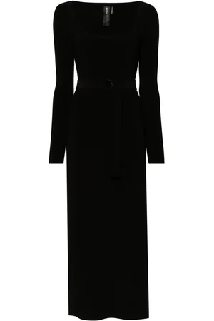 Norma Kamali Maxikleid mit U-Ausschnitt
