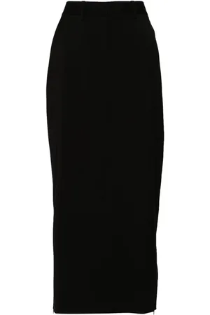 Helmut Lang Maxirock mit Reißverschlussdetail