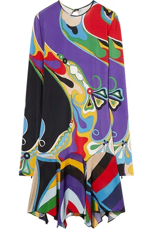 Puccini Minikleid mit Orchidee-Print