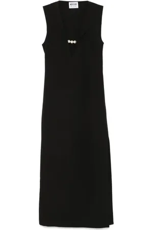 Moschino Maxikleid mit Kunstperlen