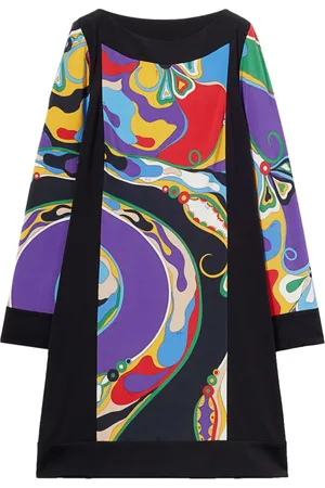 Puccini Minikleid mit Orchidee-Print
