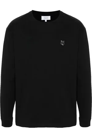 Maison Kitsuné Sweatshirt mit Fuchskopf-Applikation