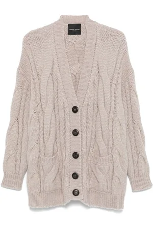 Roberto Collina Cardigan mit Zopfmuster