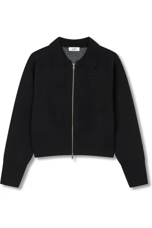 Studio Tomboy Reißverschluss-Cardigan mit klassischem Kragen