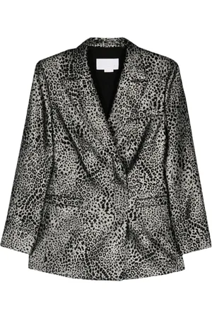 GENNY Doppelreihiger Animalier Blazer
