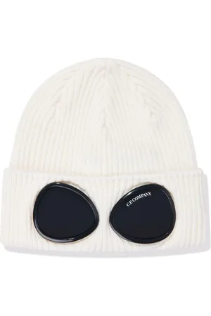 C.P. Company Gerippte Beanie mit Goggle-Detail