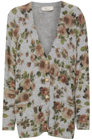 BLUMARINE Cardigan mit Rosen-Print
