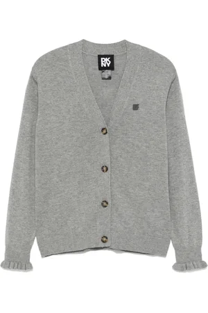 DKNY Cardigan mit Logo-Patch