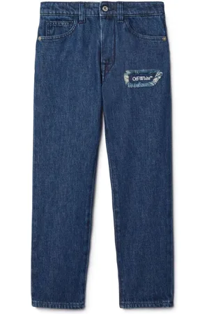 OFF-WHITE Gerade Bookish Jeans
