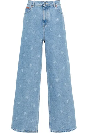 MARTINE ROSE Jeans mit weitem Bein