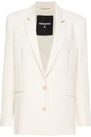 Patrizia Pepe Geknöpfter Twill-Blazer