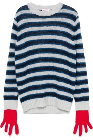 Charles Jeffrey Loverboy Pullover mit Handschuhen aus Mohair