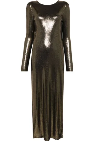Twin-Set Langes laminiertes Kleid