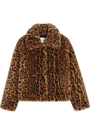Apparis Jacke aus recyceltem Polyester mit Leoparden-Print