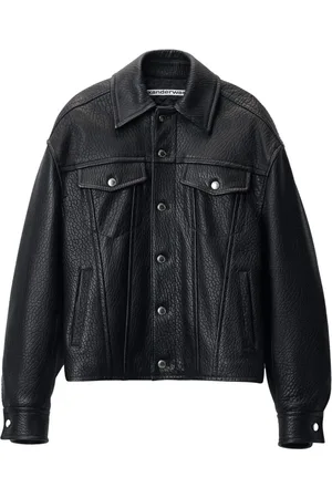 Alexander Wang Lederjacke mit abgerundeten Ärmeln