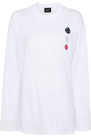 JOSHUA SANDERS Langarmshirt mit Smiley-Motiv