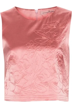 ERMANNO SCERVINO Oberteil mit Blumenstickerei