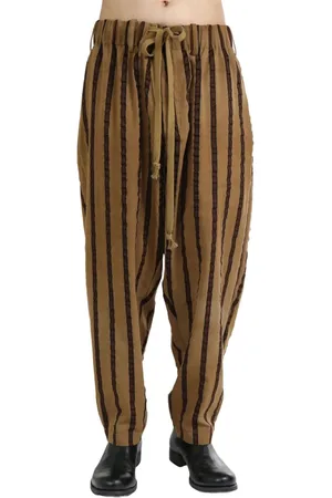 UMA WANG Striped loose trousers