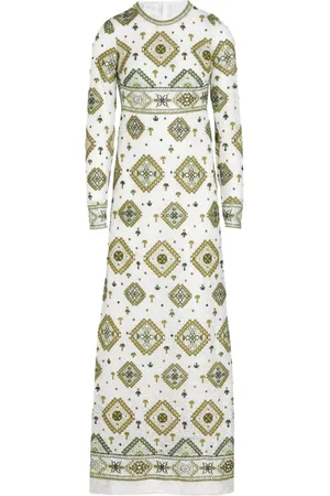 Giambattista Valli Pailletten-Maxikleid mit Tapisserie-Print