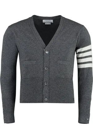 Thom Browne Kaschmircardigan mit gestreiftem Ärmel