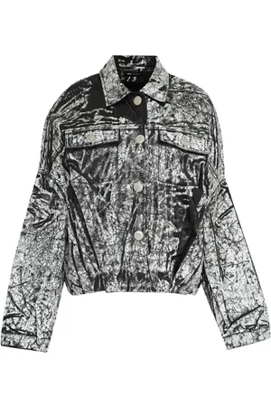Uma Raquel Davidowicz Jeansjacke mit abstraktem Print