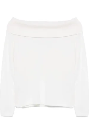 Allude Schulterfreier Pullover