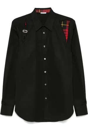 Alexander McQueen Macqueen Hemd mit Schottenkaro-Harness