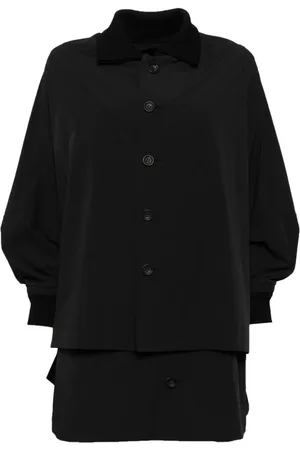 YOHJI YAMAMOTO Mantel im Layering-Look