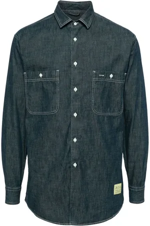 Aspesi Hemd aus Chambray-Denim