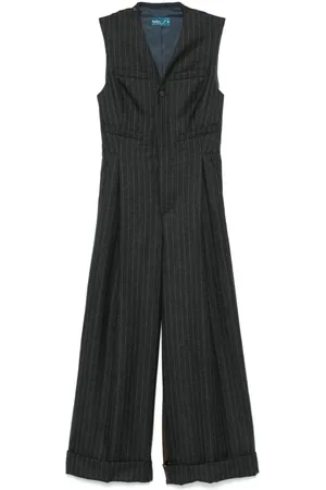 Kolor Jumpsuit mit Nadelstreifen