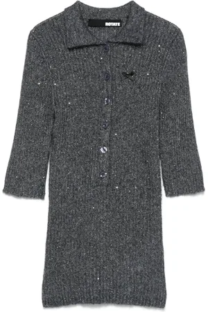 ROTATE Poloshirt mit Pailletten