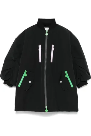 Stella McCartney Gefütterte Jacke mit Logo-Streifen