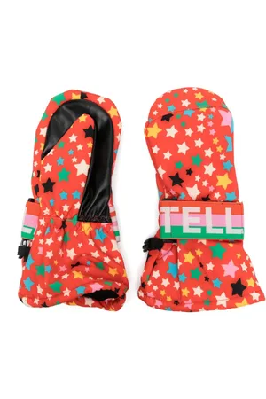 Stella McCartney Fäustlinge mit Stern-Print
