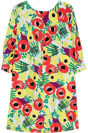 Saint Laurent 1990 Kleid mit Blumen-Print