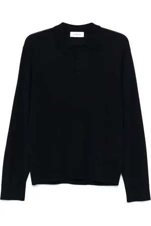 LANEUS Gestricktes Poloshirt