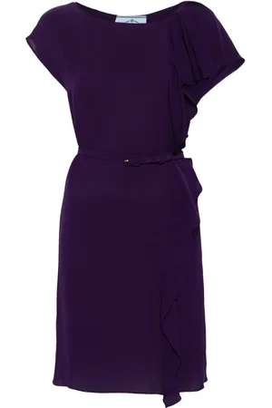 Prada 1990s Seidenkleid mit Drapierung