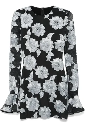 ROTATE Flower Mesh-Minikleid