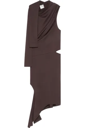 Courrèges Drapiertes Kleid mit Cut-Out