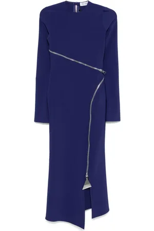 The Attico Midikleid mit Reißverschlüssen