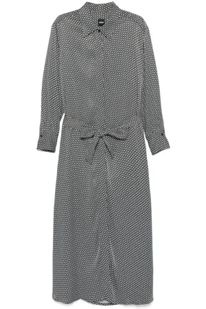 HUGO BOSS Midikleid mit Monogramm